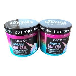 2X Onyx Bathhouse Foaming Body Scrub Always Be UNI-QUE Unicorn Dreams 🦄🦄🌈🌈
